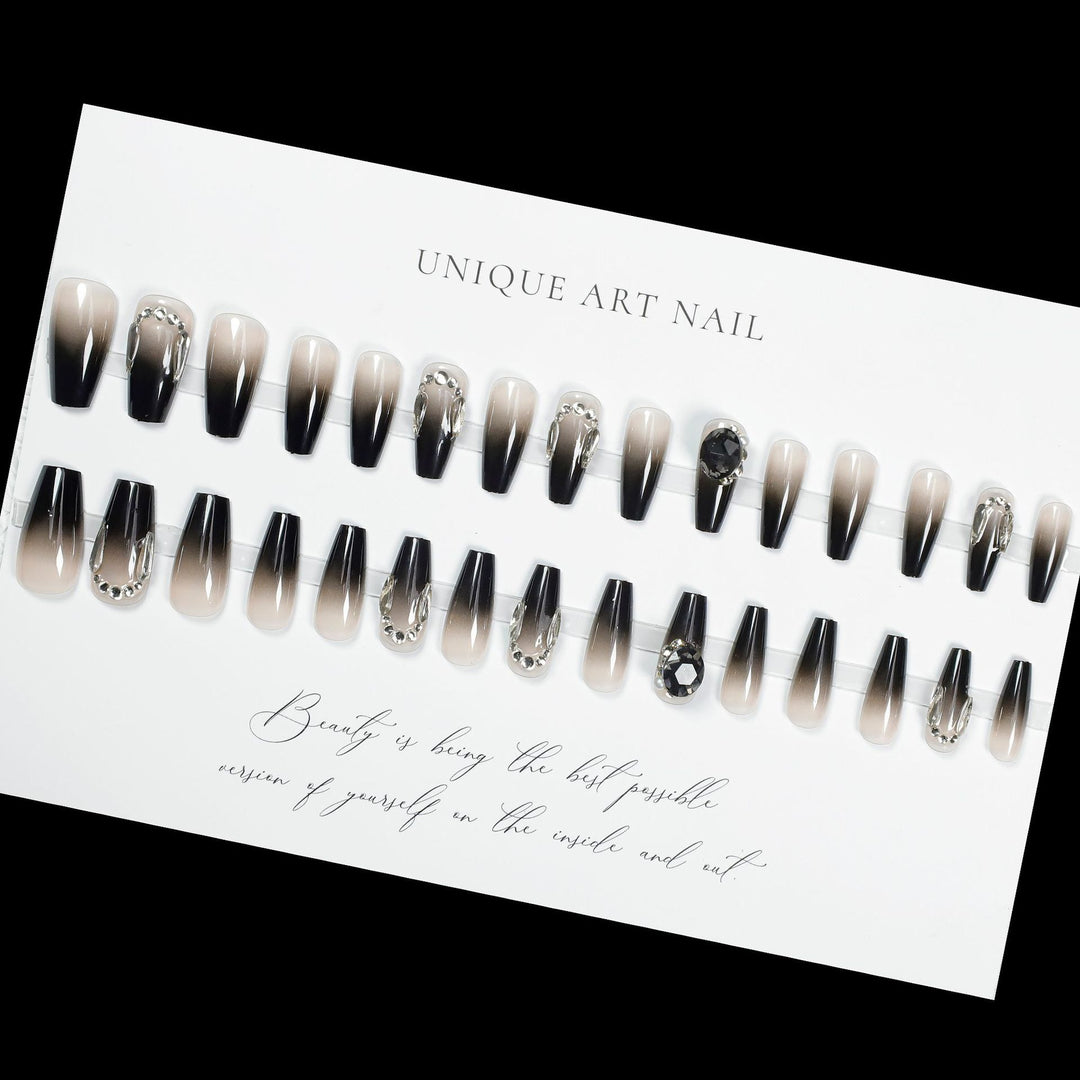 Luxury Crystal-Embellished Press-On Nail Extensions Bowlift