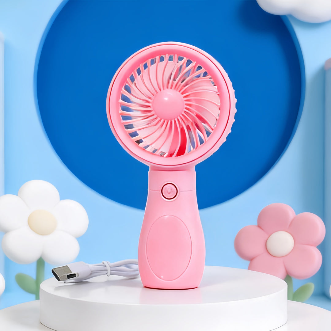 Women's Portable Mini Hand Fan with USB Charging Function Bowlift