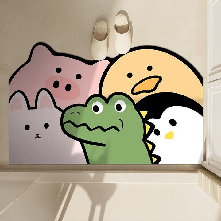 Cute Penguin-Themed Bath Mat Bowlift