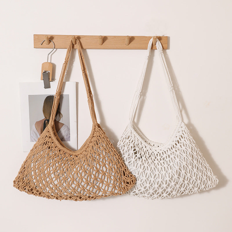 Hand-knotted Macrame Bag Bowlift