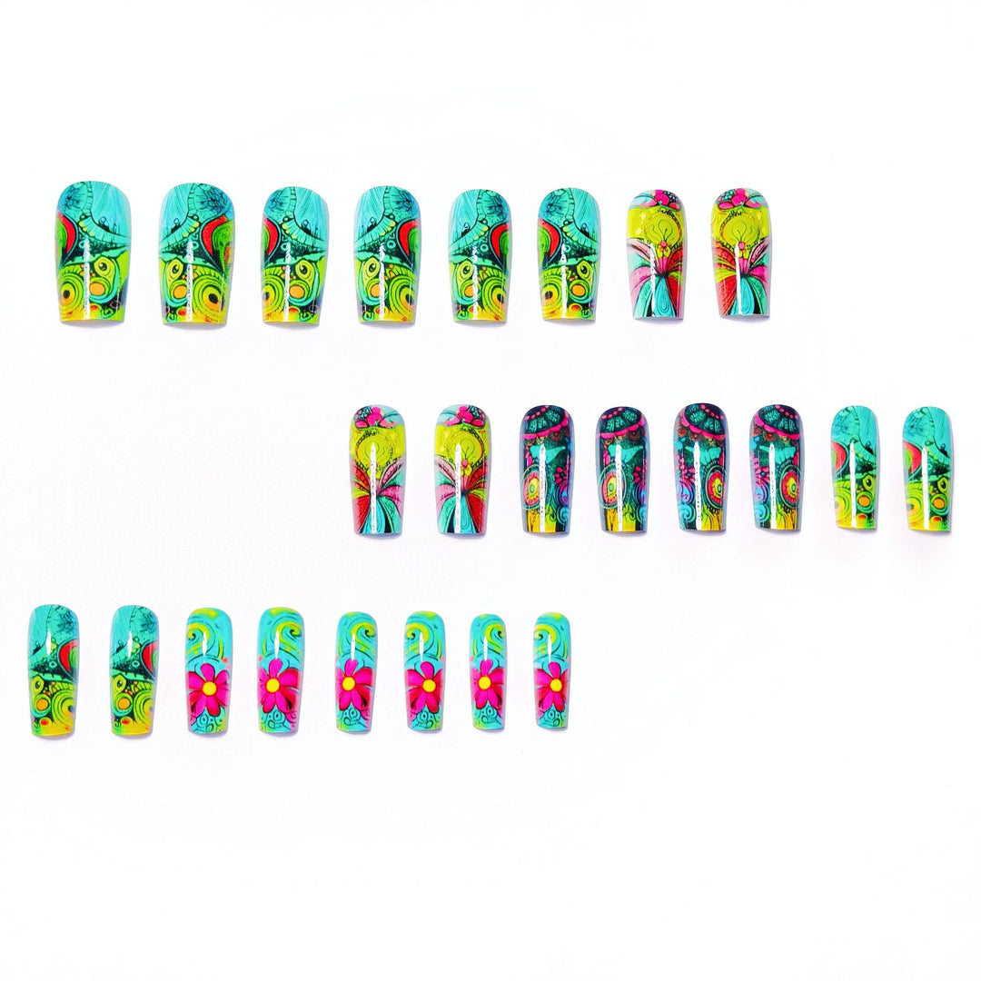 3D Artistic Floral Nail Art Bowlift