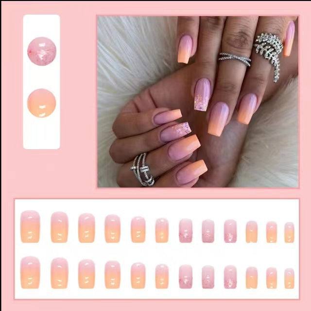 Elegant Ombre Press-On Nail Extensions Bowlift