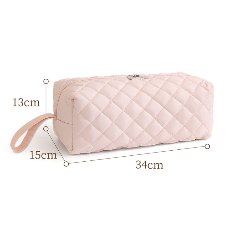 Quilted Animal Print Makeup Bag Bowlift