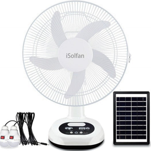 Ladies solar-powered table fan with USB charging function Bowlift