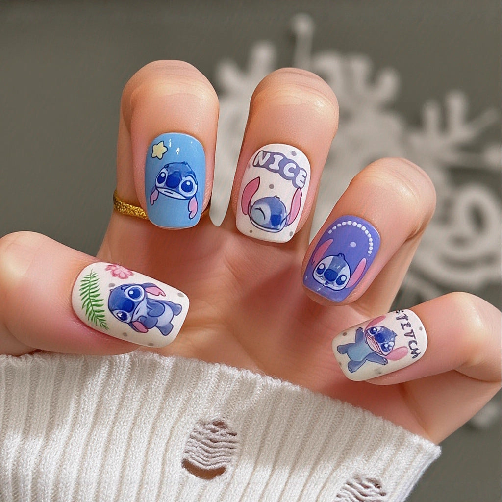 Art Nails in Creative Cartoon Style Bowlift