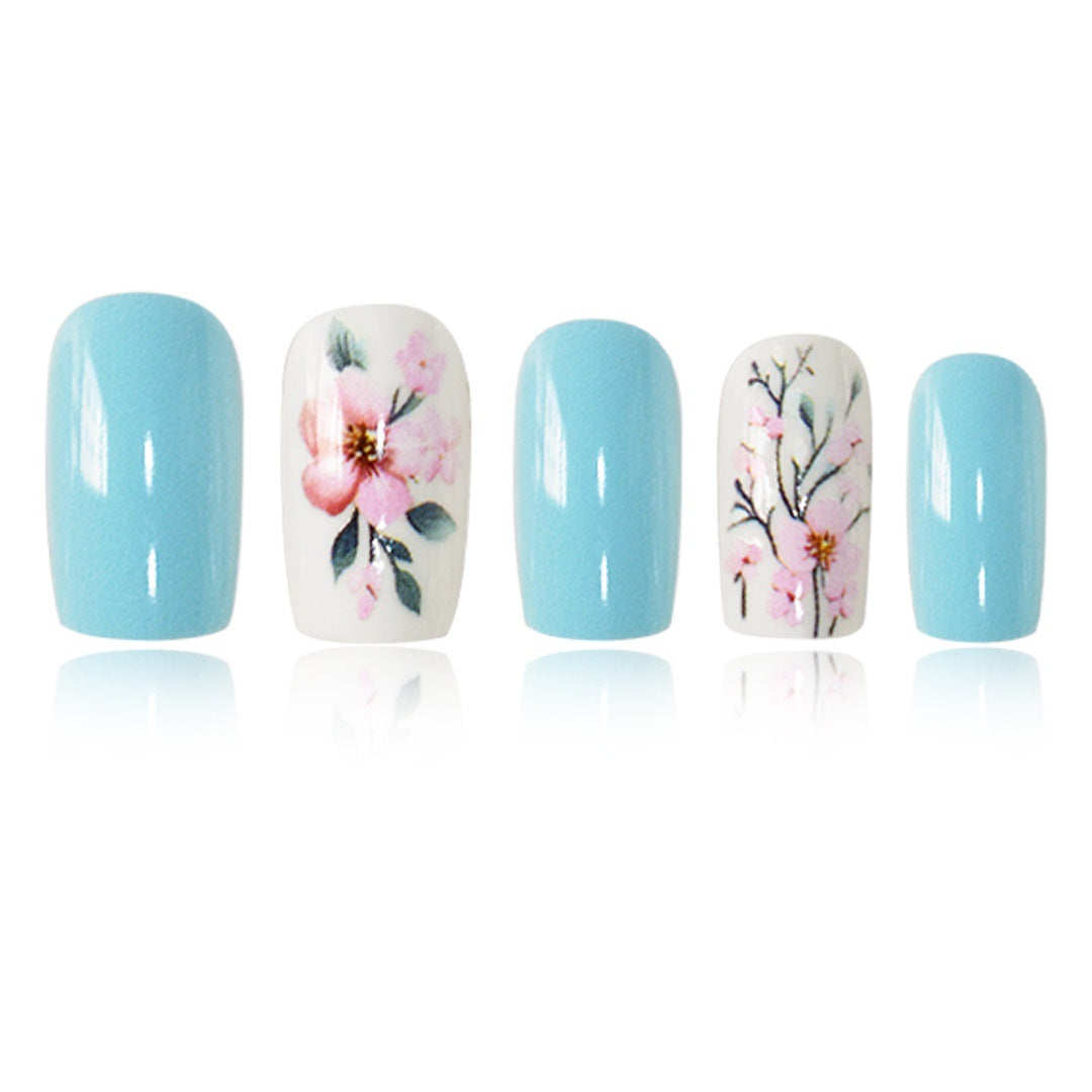 Floral Design Nail Art Extensions Bowlift