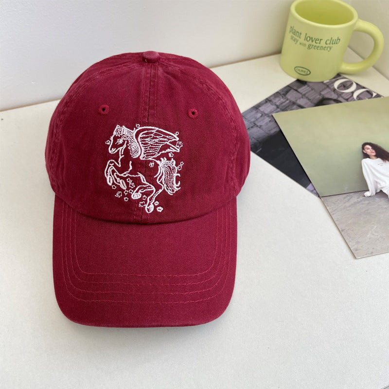 Women's Embroidered Pegasus Baseball Cap Bowlift