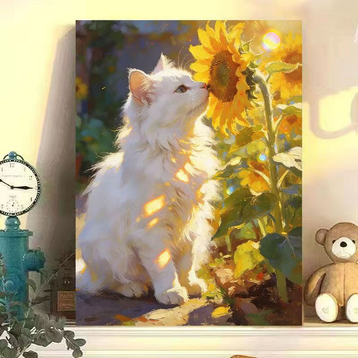 Cat-Themed Canvas Wall Art Bowlift