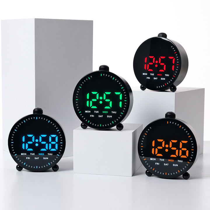Digital desk clock with LED display and date Bowlift