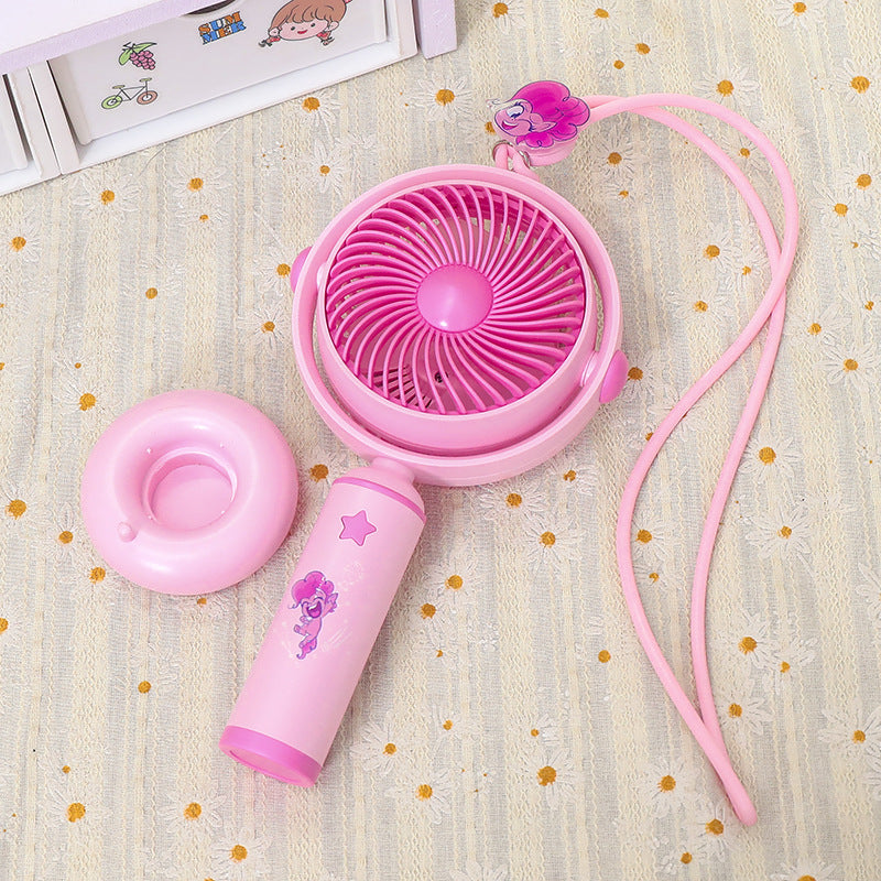 Women Portable Hand Fan with Flexible Neck and Cute Design Bowlift