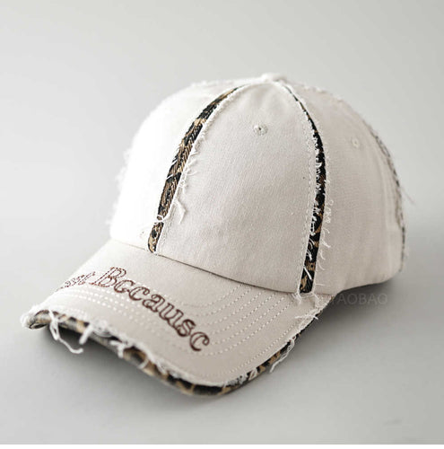 Men's Distressed Vintage-Inspired Baseball Cap Bowlift