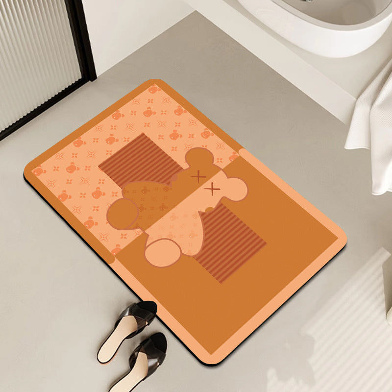 Decorative Cartoon-Themed Floor Mat Bowlift