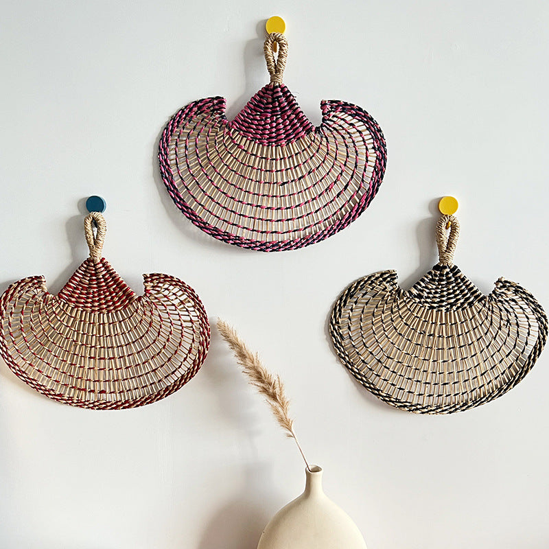 Women handmade fan made of natural materials Bowlift