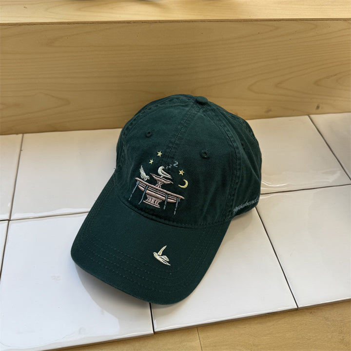 Women's Adjustable Embroidered Cap Bowlift