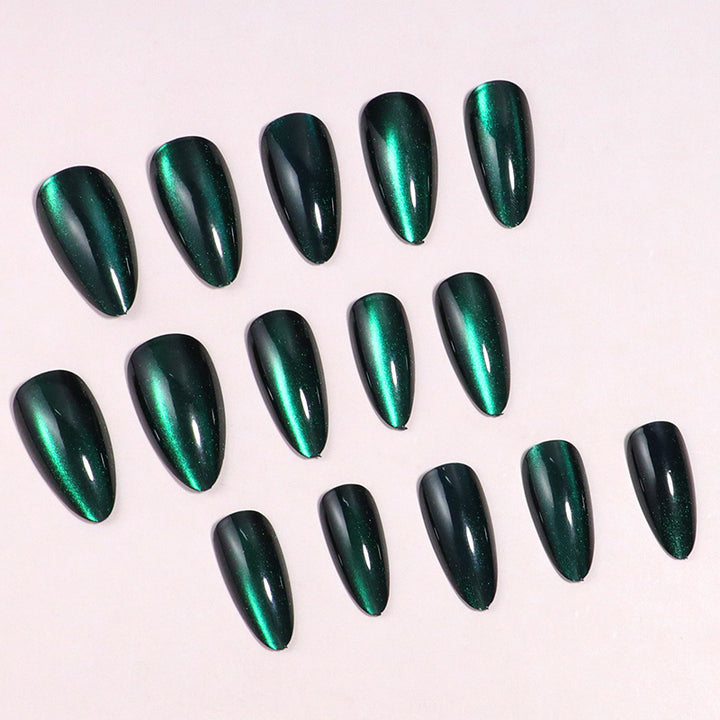 High-Gloss Stiletto Press-On Nail Set with Elegant Finish Bowlift