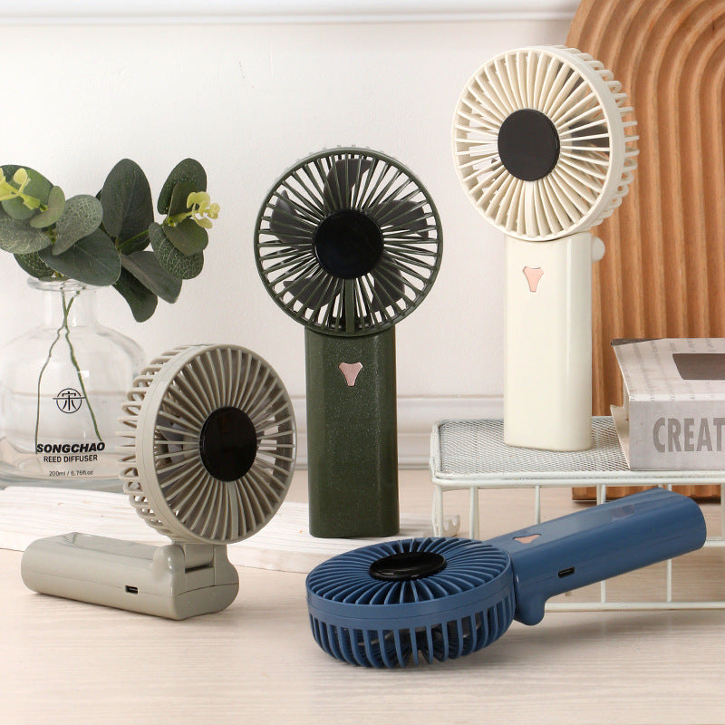 Ladies portable hand fan with rechargeable battery Bowlift