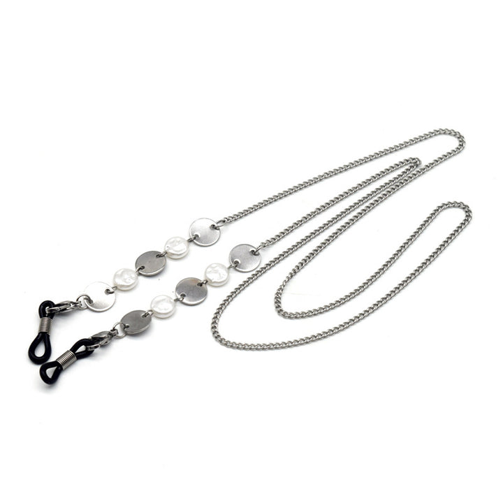 Elegant Metallic Chain Eyewear Holder Bowlift