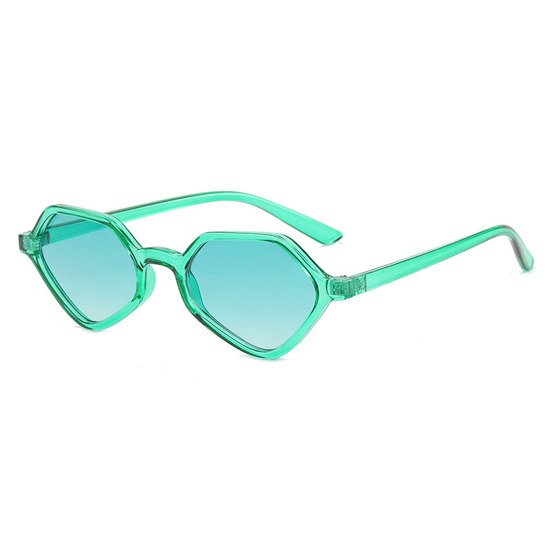 Women's Geometric Design Sunglasses with Mirrored Lenses Bowlift