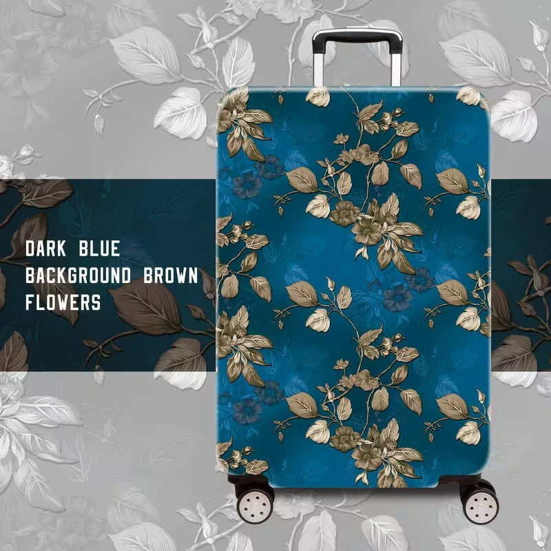 Ladies hard shell suitcase with floral accents Bowlift