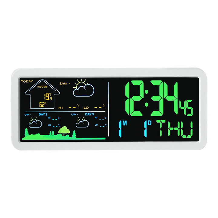Digital weather and alarm clock with hygrometer Bowlift