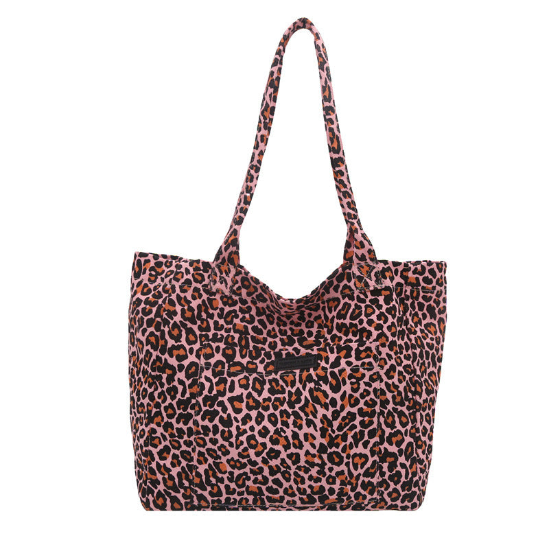 Eco-Friendly Reusable Leopard Print Tote Bag Bowlift