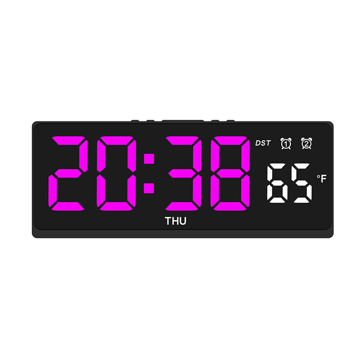 Digital alarm clock with large LED display and weather forecast Bowlift