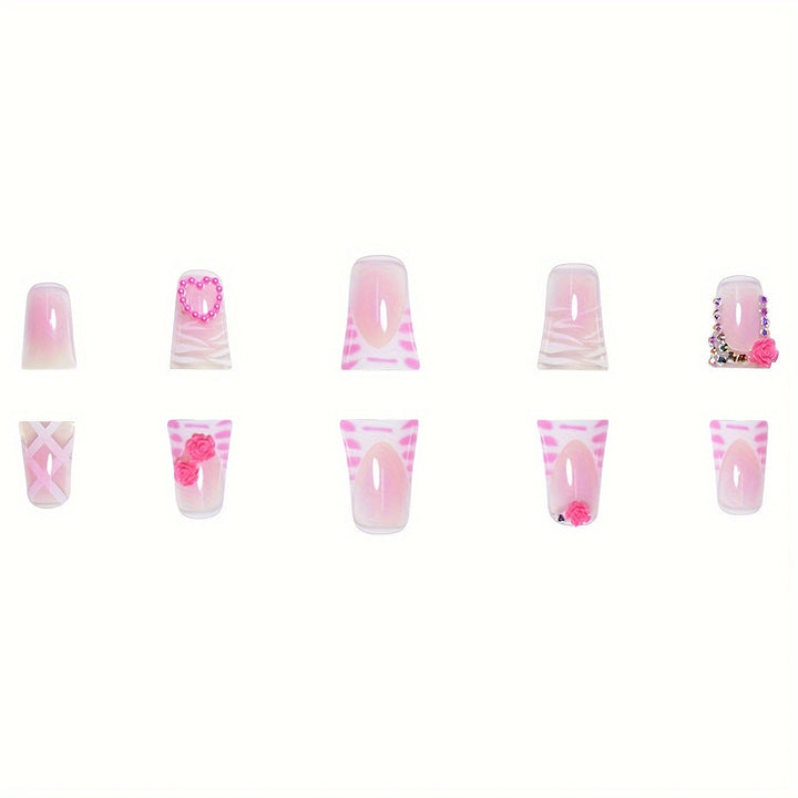 Decorative Floral Nail Art Set Bowlift