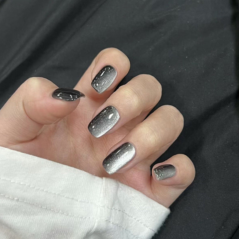 Artifical nail set with glamorous ombre effect and glitter embellishments Bowlift