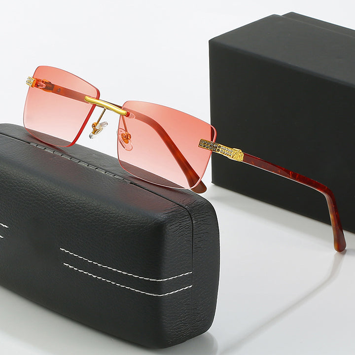 Women elegant sunglasses with stylish metal frame Bowlift