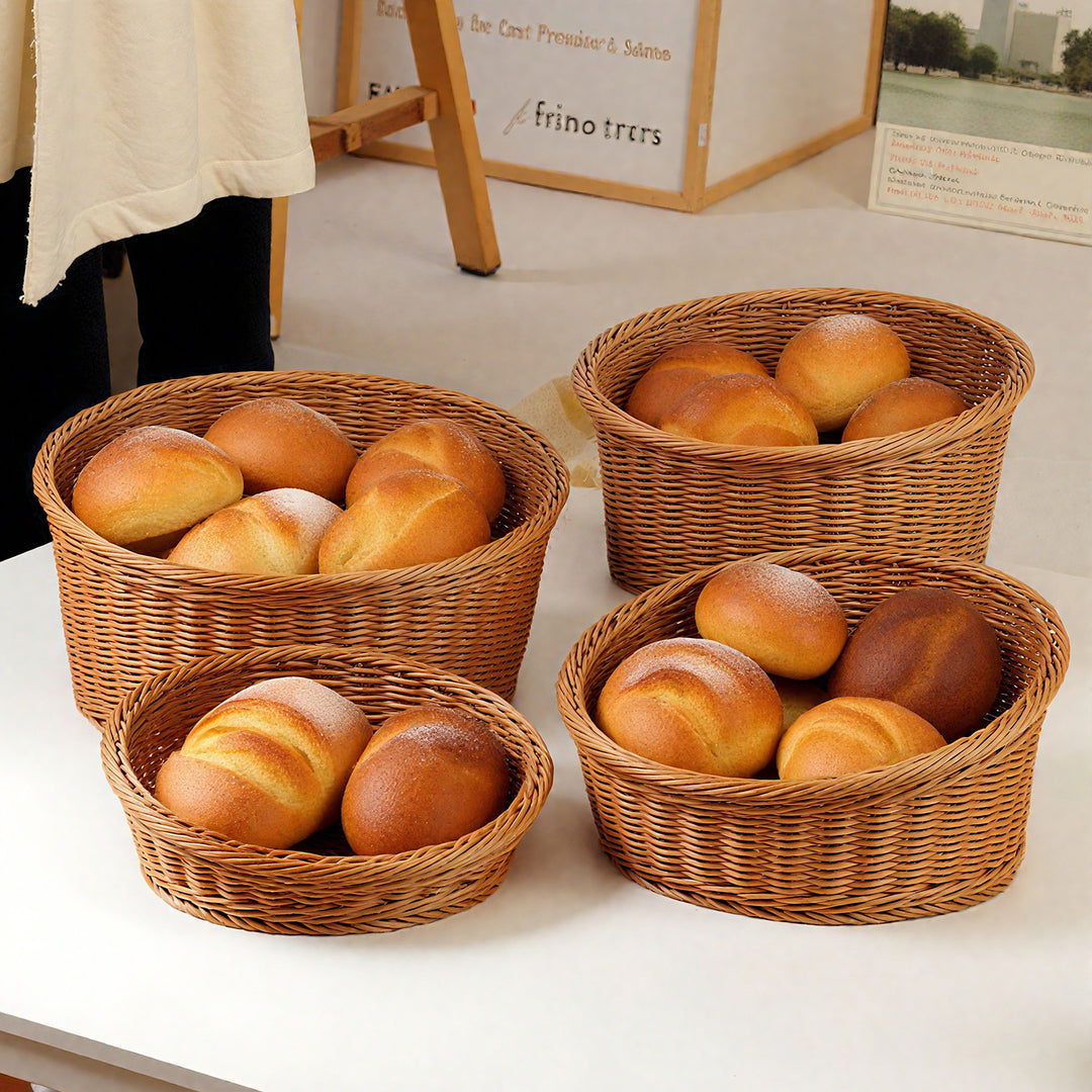 Ladies oval basket made of high-quality willow material Bowlift