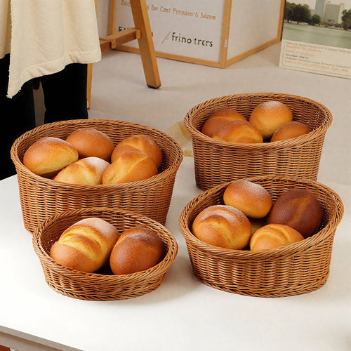 Ladies oval basket made of high-quality willow material Bowlift