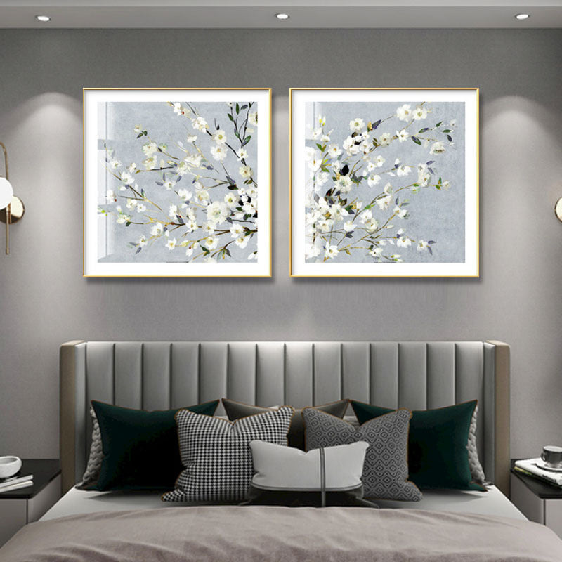 Flower inspired framed artwork set