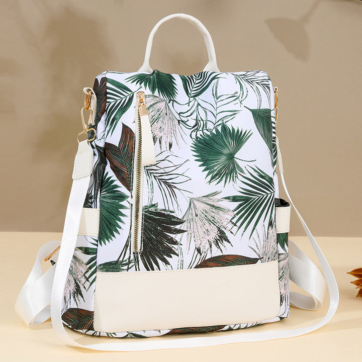 Floral Print Multi-Pocket Backpack Bowlift
