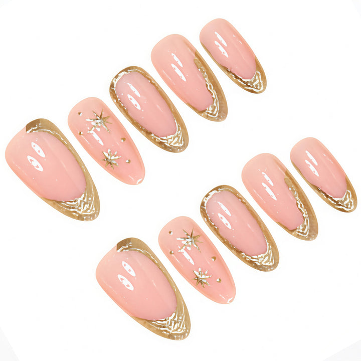 Elegant Gold Foil Accent Nail Art Kit Bowlift