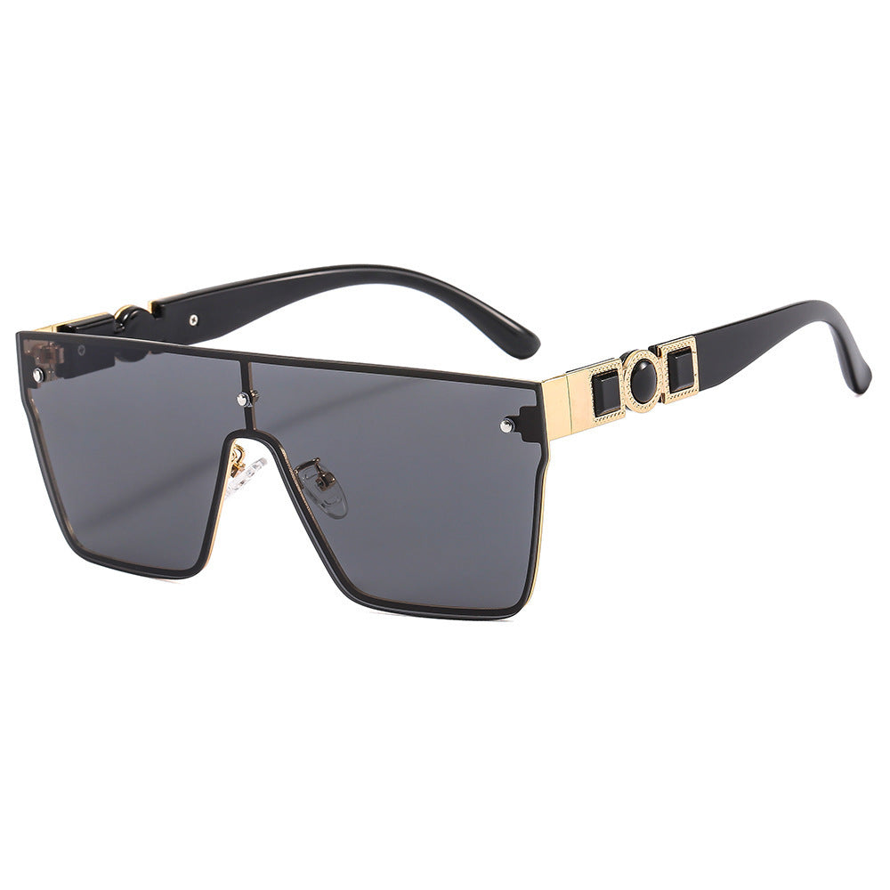 Women's oversized transparent sunglasses with fashionable frame Bowlift