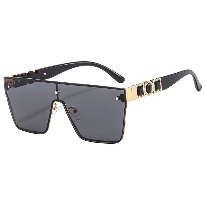 Women's oversized transparent sunglasses with fashionable frame Bowlift