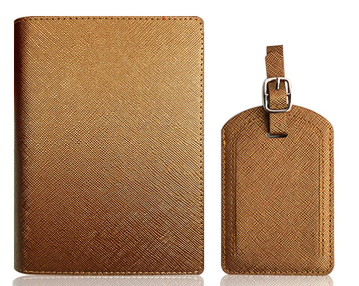 Stylish Passport and Luggage Tag Set Bowlift
