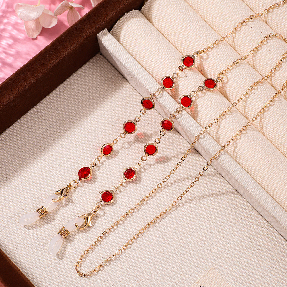 Artistic Beaded Eyewear Chain Bowlift