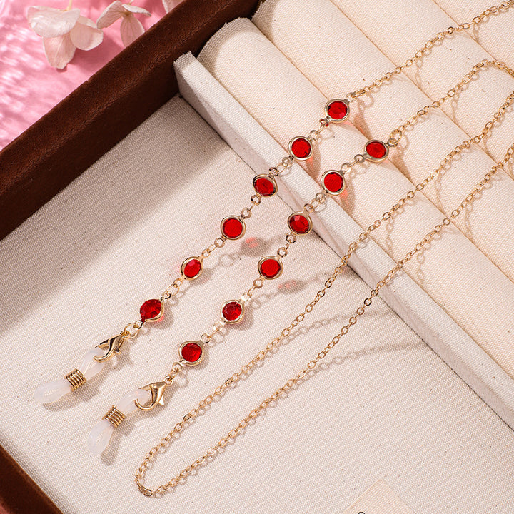 Artistic Beaded Eyewear Chain Bowlift