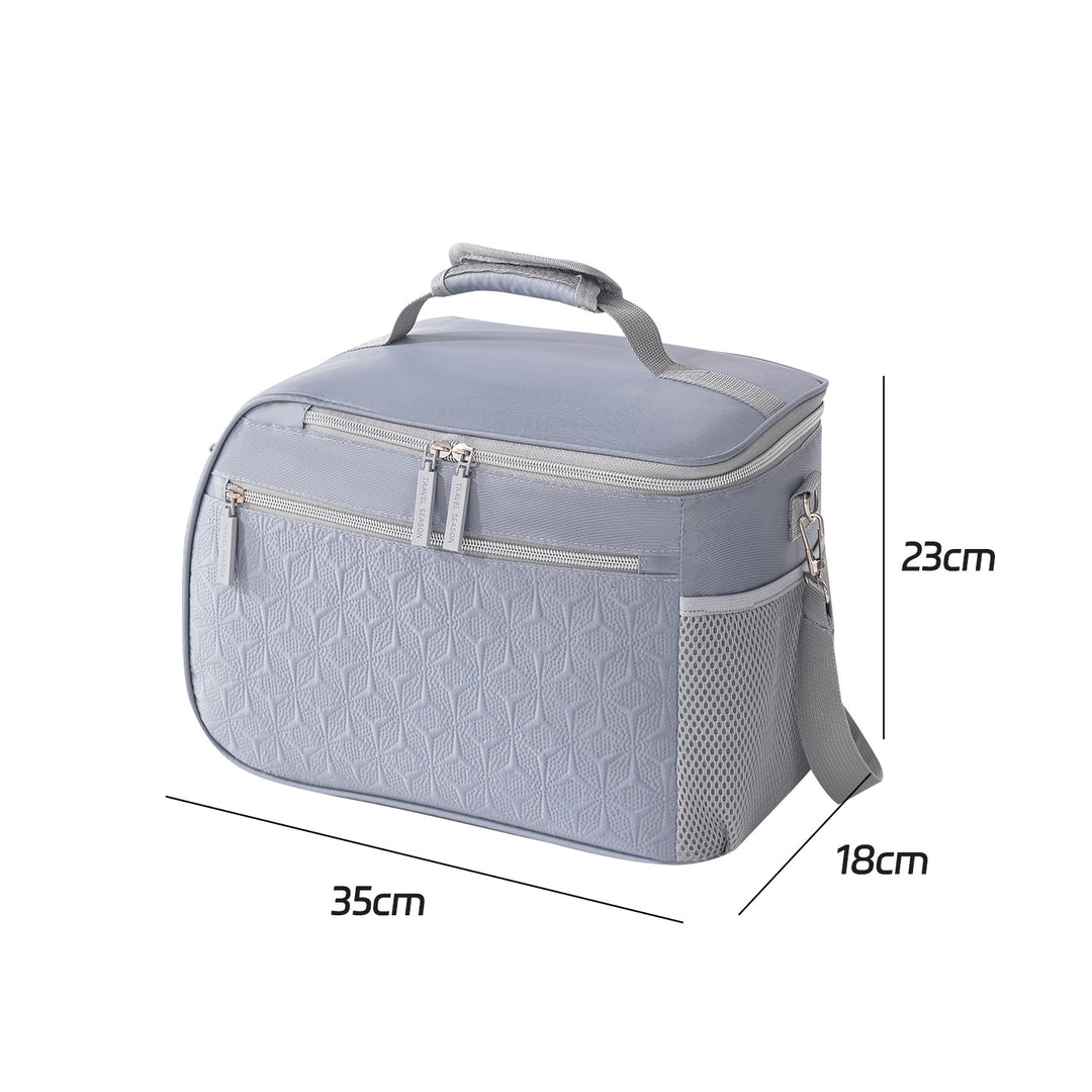 Insulated Cooler Bag With Integrated Compartments Bowlift