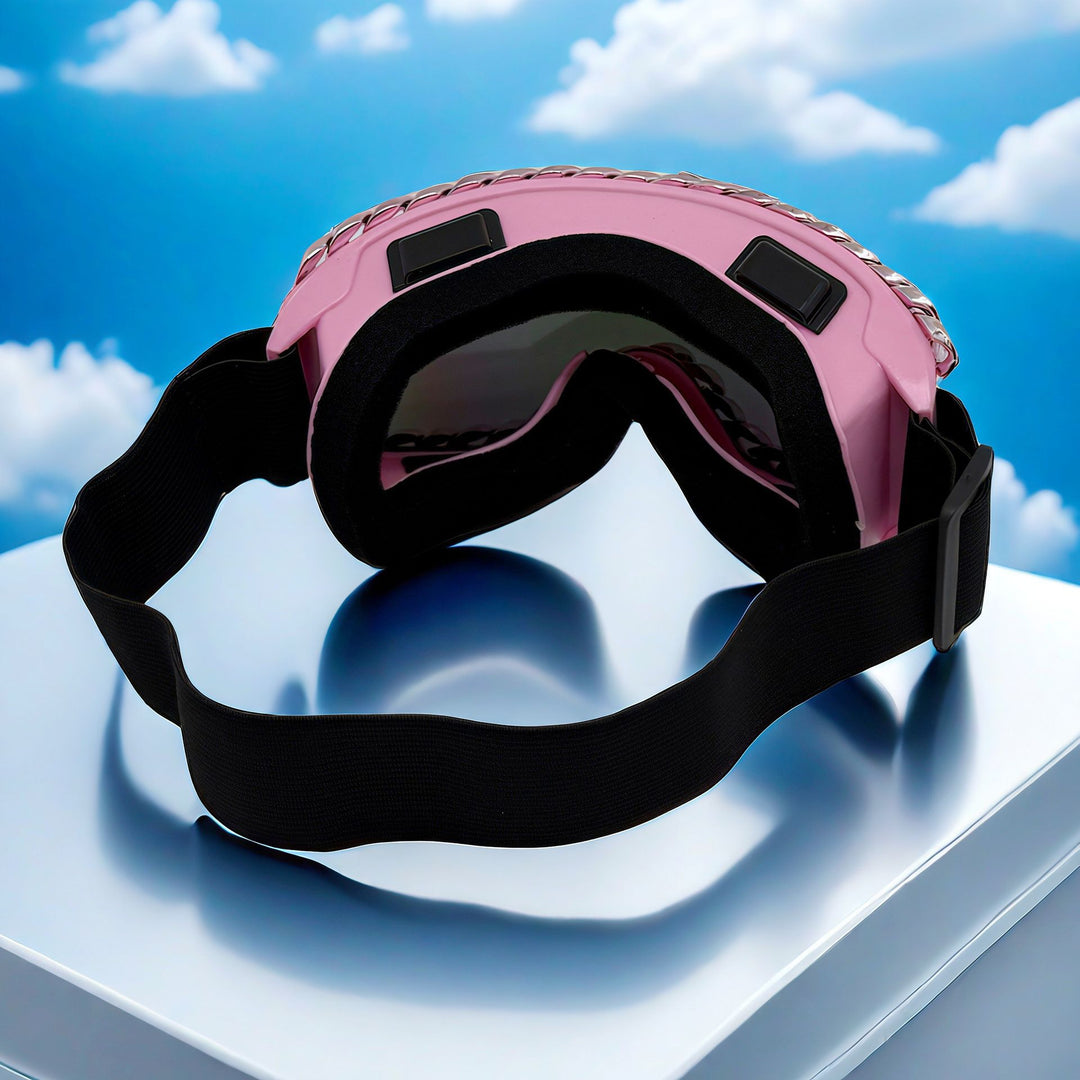 Women's ski goggles with glamorous rhinestone frame Bowlift