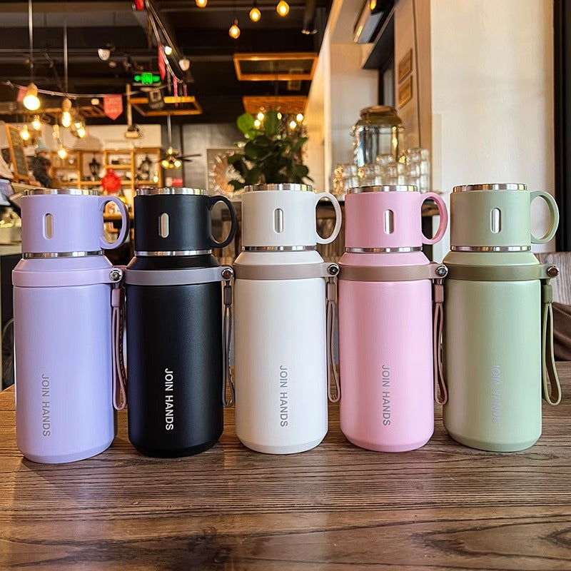 Women's Insulated Water Bottle with Practical Leak Protection Bowlift