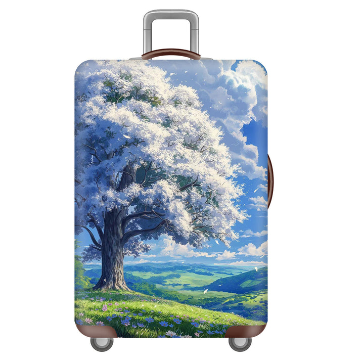 Unisex Hard-shell Suitcase with Impressive Futuristic City Design Bowlift