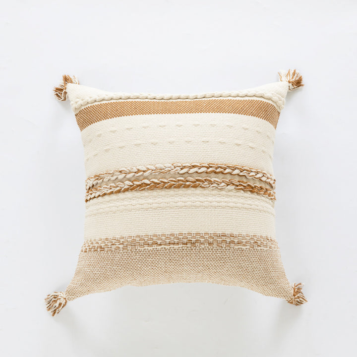 Textured Woven Decorative Cushion