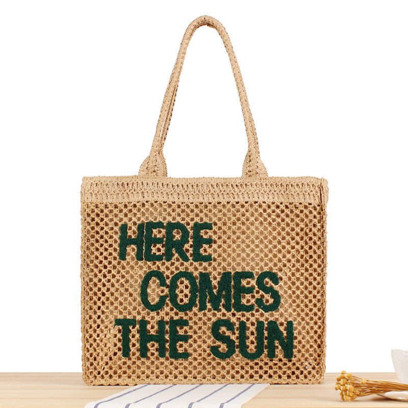 Shopping Bag Made of Natural Wicker Bowlift