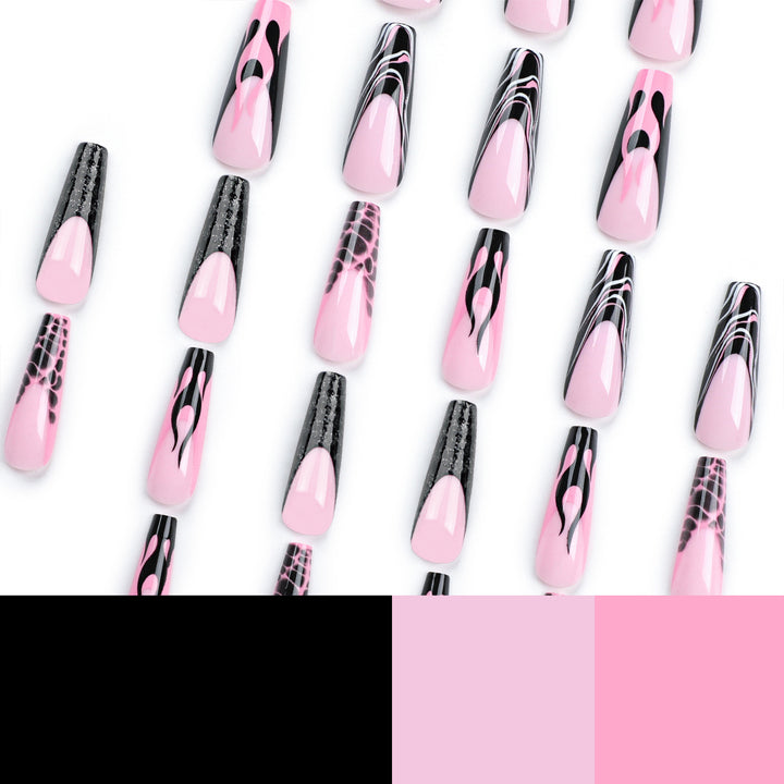 Artistic stiletto nails in modern design Bowlift