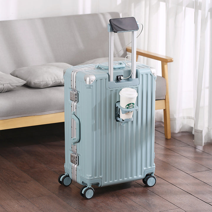 Unisex Smart Travel Suitcase with USB Charging Port Bowlift
