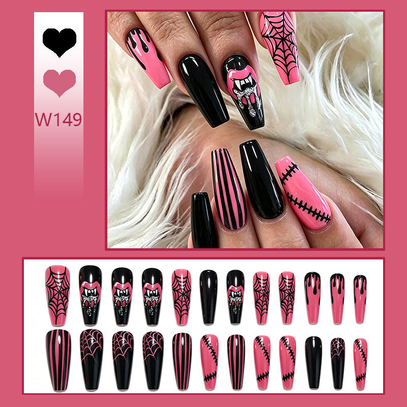 Creative nail art set with Halloween motifs and sparkling applications Bowlift