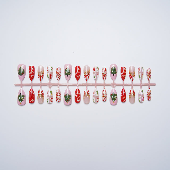 Artfully Designed Christmas Art Nails Bowlift