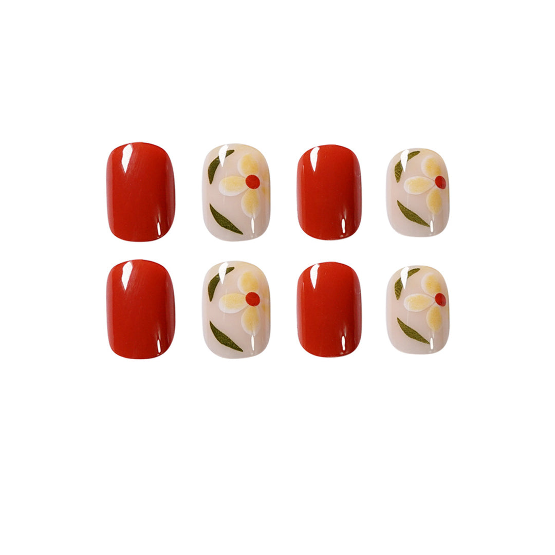 Artistic Nail Art with Flower Motifs Bowlift